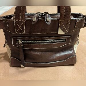 Frances Cobiasia Brown Italian Leather Ladies Bag